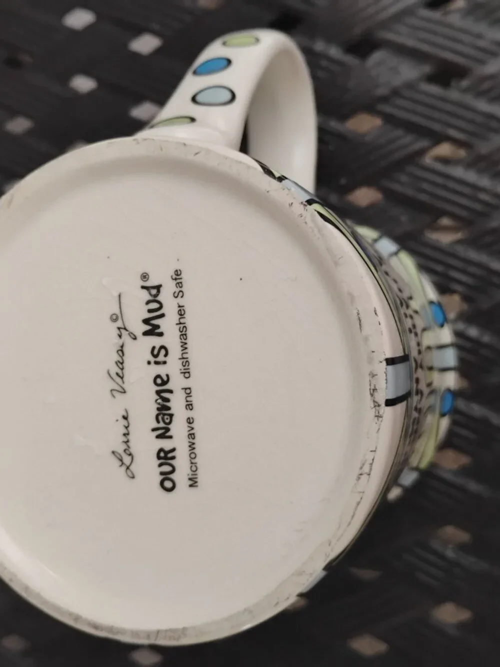 Lorrie Veasey  Our name is Mud coffee tea mug